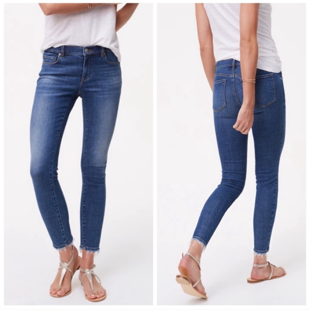 Frayed Modern Skinny Jeans